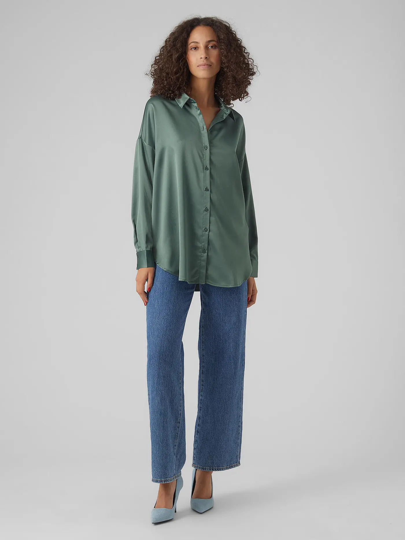 VERO MODA | Bluse VMMERLE | dunkelgrün